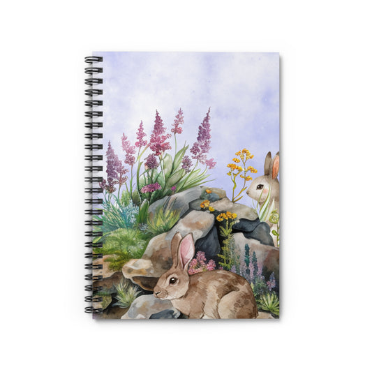 Mr &amp; Mrs Bunny: Spiral Notebook - Log Books - Journals - Diaries - and More Custom Printed by TheGlassyLass.com