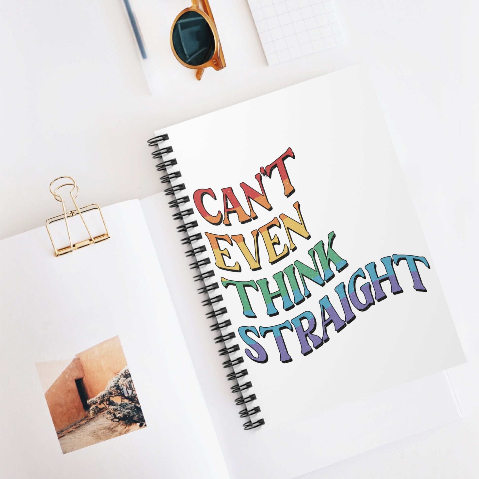 Can't Even Think Straight: Spiral Notebook - Log Books - Journals - Diaries - and More Custom Printed by TheGlassyLass