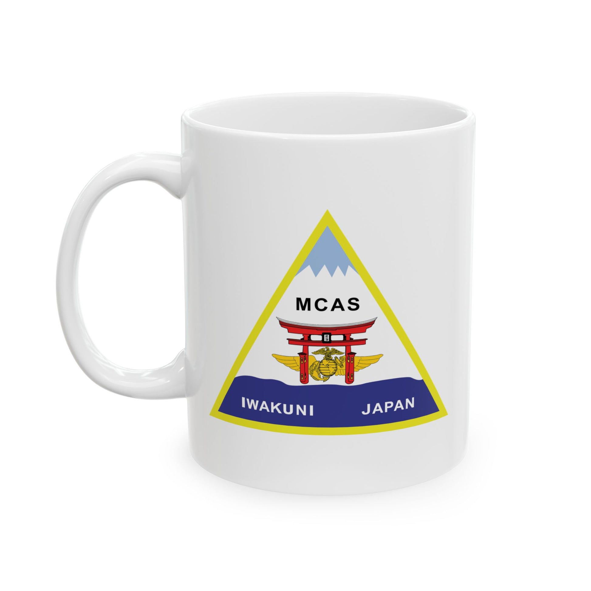 Marine Corps Air Station Iwakuni Japan Coffee Mug - Double Sided White Ceramic 11oz by TheGlassyLass.com