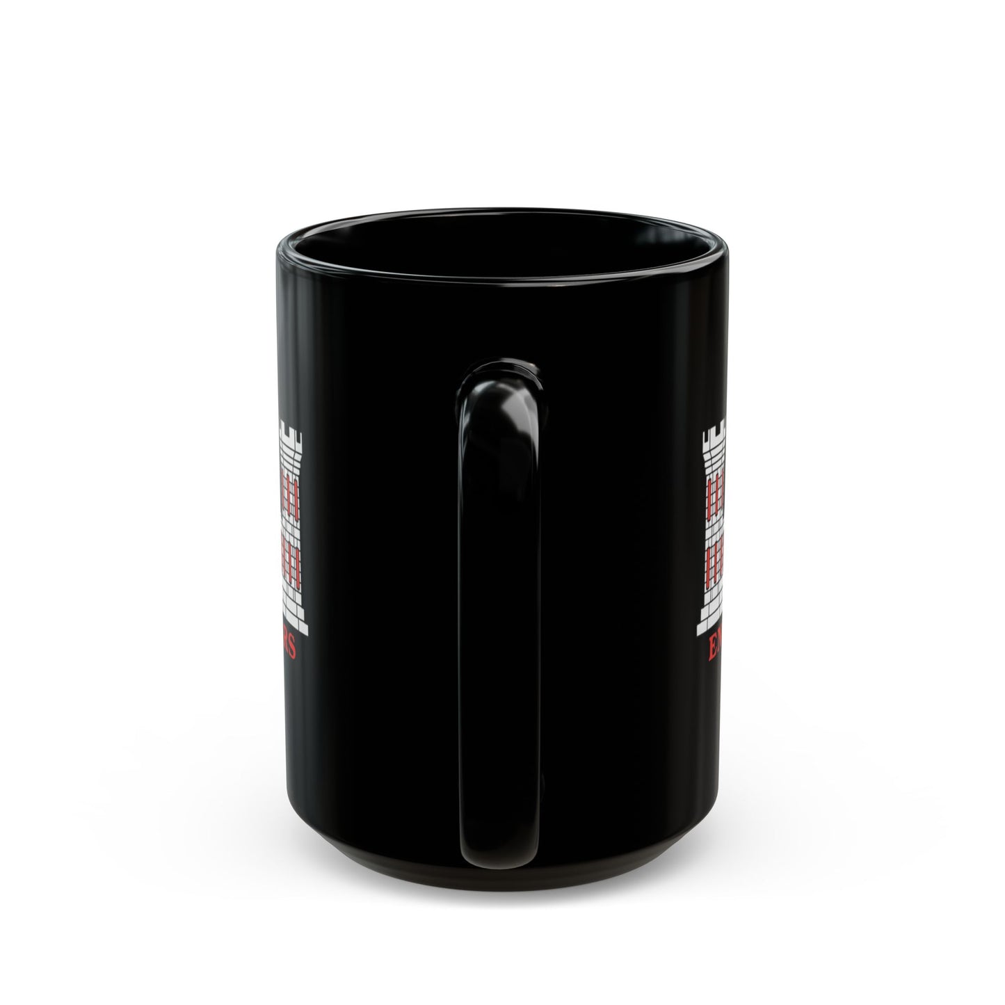 Double Sided Army Corps of Engineers Coffee Mug in Black by TheGlassyLass