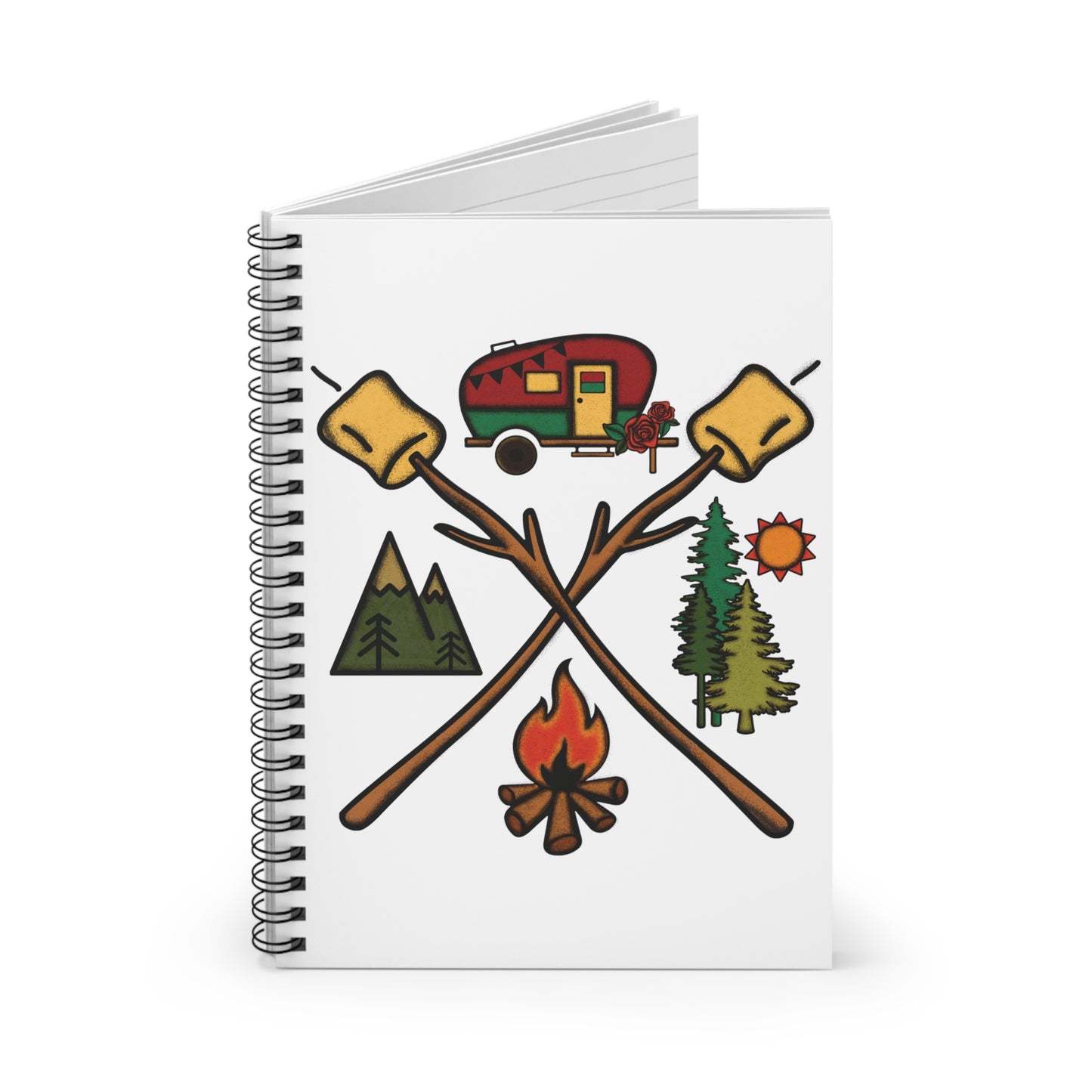 Camping Merit Badge: Spiral Notebook - Log Books - Journals - Diaries - and More Custom Printed by TheGlassyLass