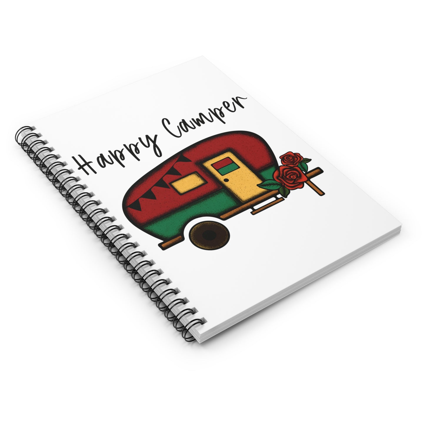 Happy Camper: Spiral Notebook - Log Books - Journals - Diaries - and More Custom Printed by TheGlassyLass