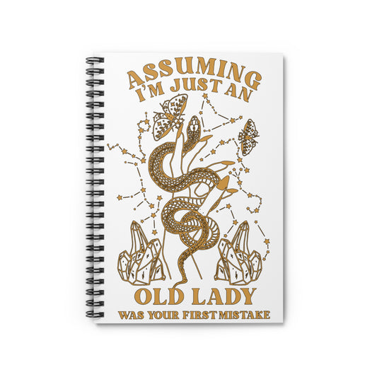 Old Lady: Spiral Notebook - Log Books - Journals - Diaries - and More Custom Printed by TheGlassyLass