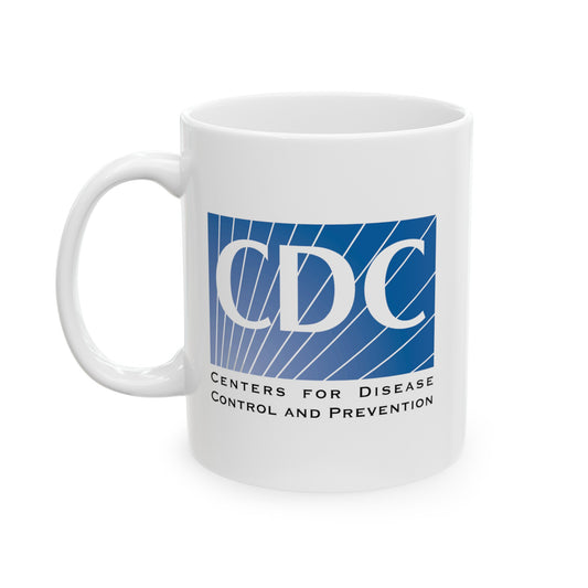 CDC Coffee Mug - Double Sided White Ceramic 11oz by TheGlassyLass.com