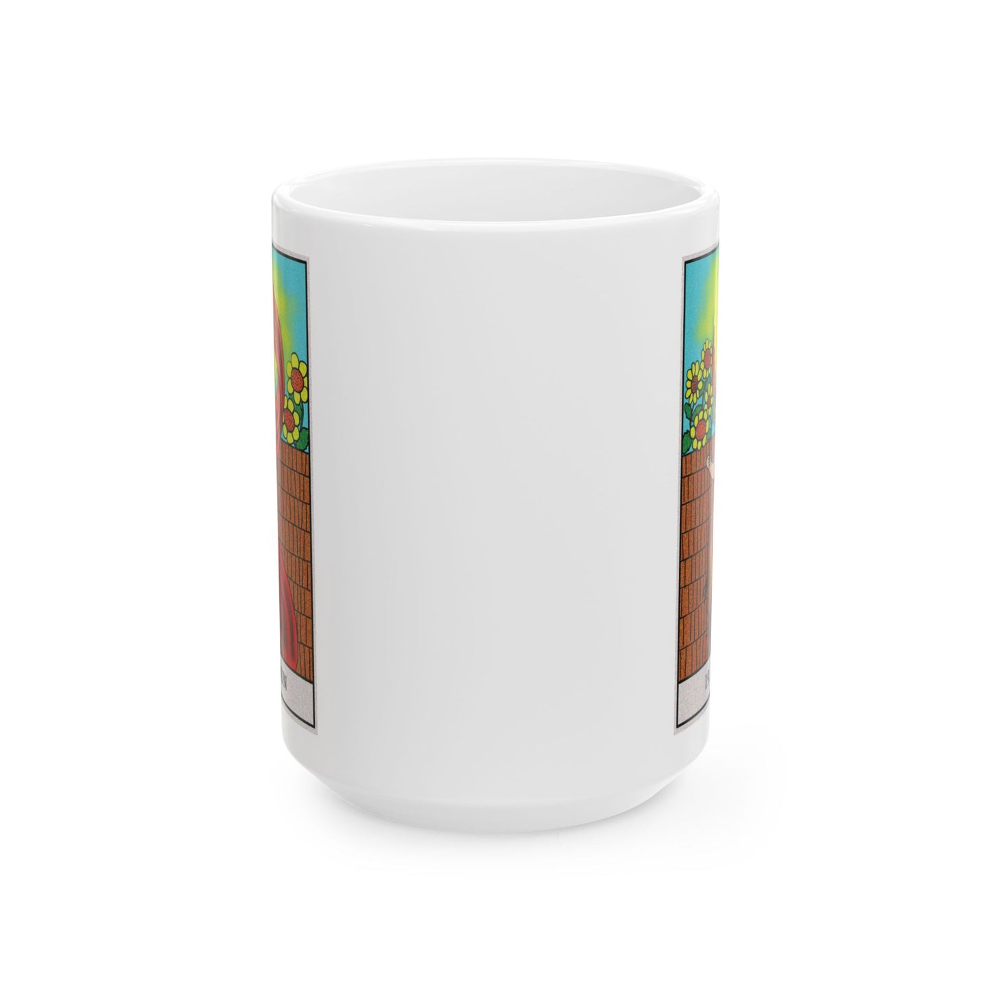 The Sun Tarot Card Coffee Mug - Double Sided White Ceramic 15oz by TheGlassyLass.com
