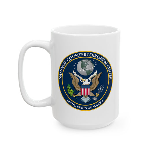 National Counterterrorism Center - Double Sided White Ceramic Coffee Mug 15oz by TheGlassyLass.com