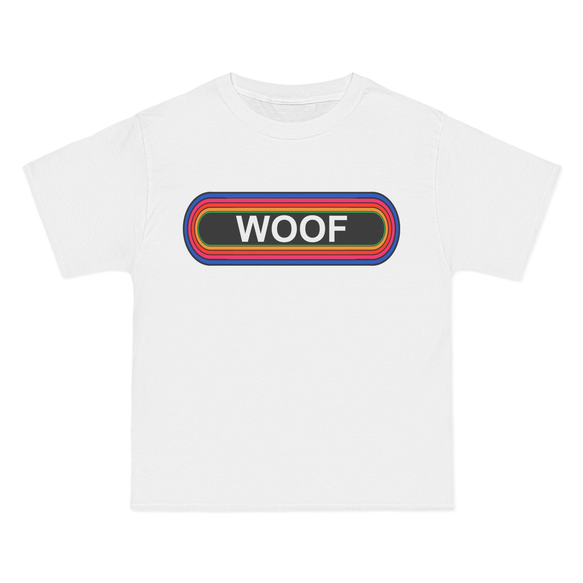 Woof T-Shirt: (Hanes Beefy-T 100% Preshrunk Cotton Custom Printed by TheGlassyLass.com