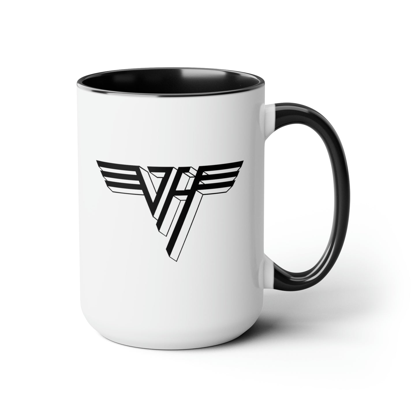 Van Halen Coffee Mug - Double Sided Black Accent White Ceramic 15oz by TheGlassyLass.com