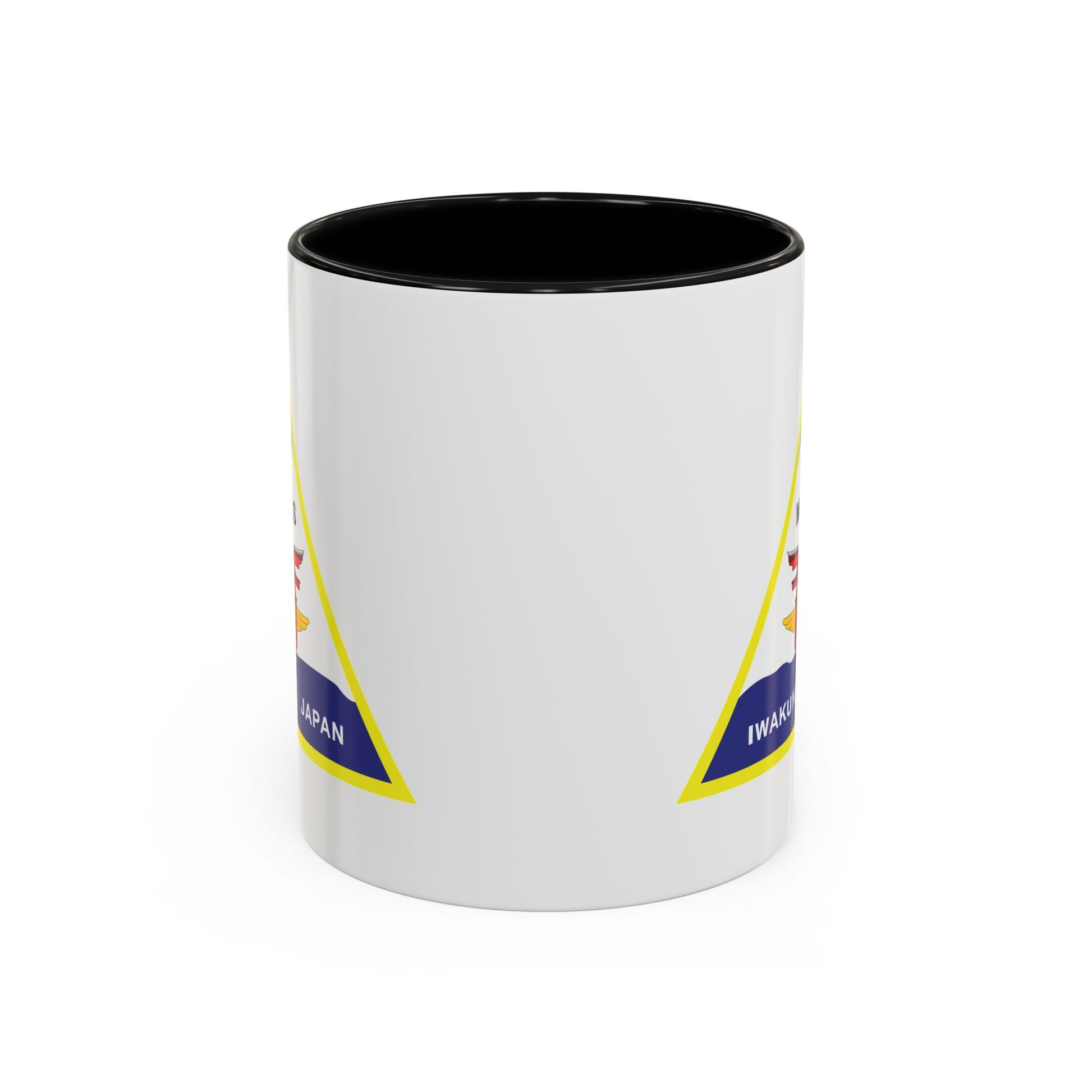 Marine Corps Air Station Iwakuni Japan Coffee Mug - Double Sided Black Accent White Ceramic 11oz by TheGlassyLass.com