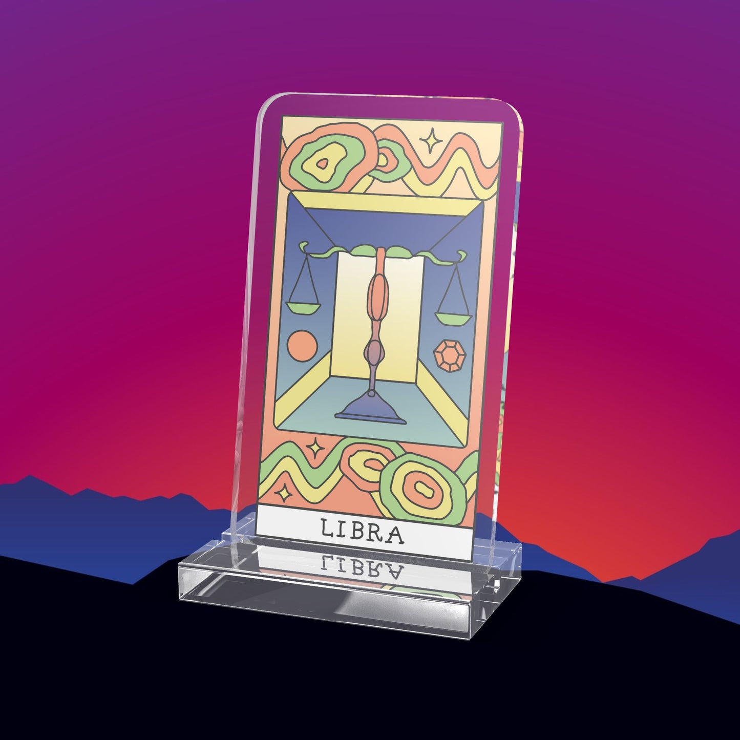 Libra Zodiac Acrylic Standee by TheGlassyLass.com