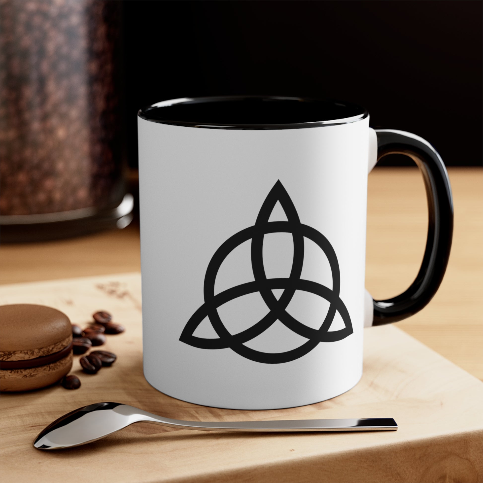 John Paul Jones Led Zeppelin IV Coffee Mug - Double Sided Black Accent White Ceramic 11oz by TheGlassyLass.com