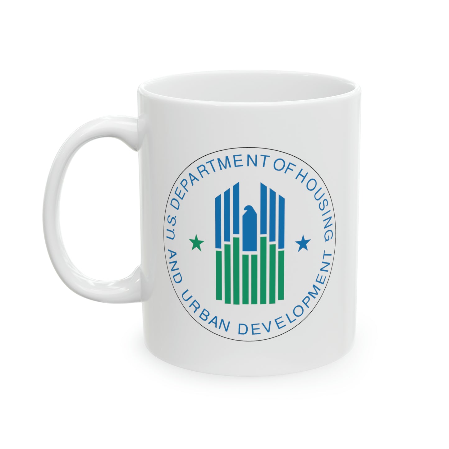 Housing and Urban Development Coffee Mug - Double Sided White Ceramic 11oz by TheGlassyLass.com