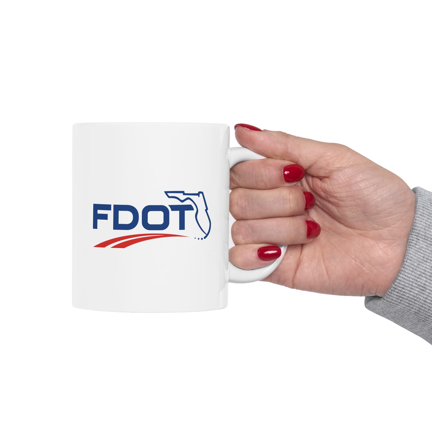 Florida Department of Transportation - Double Sided White Ceramic 11oz by TheGlassyLass.com