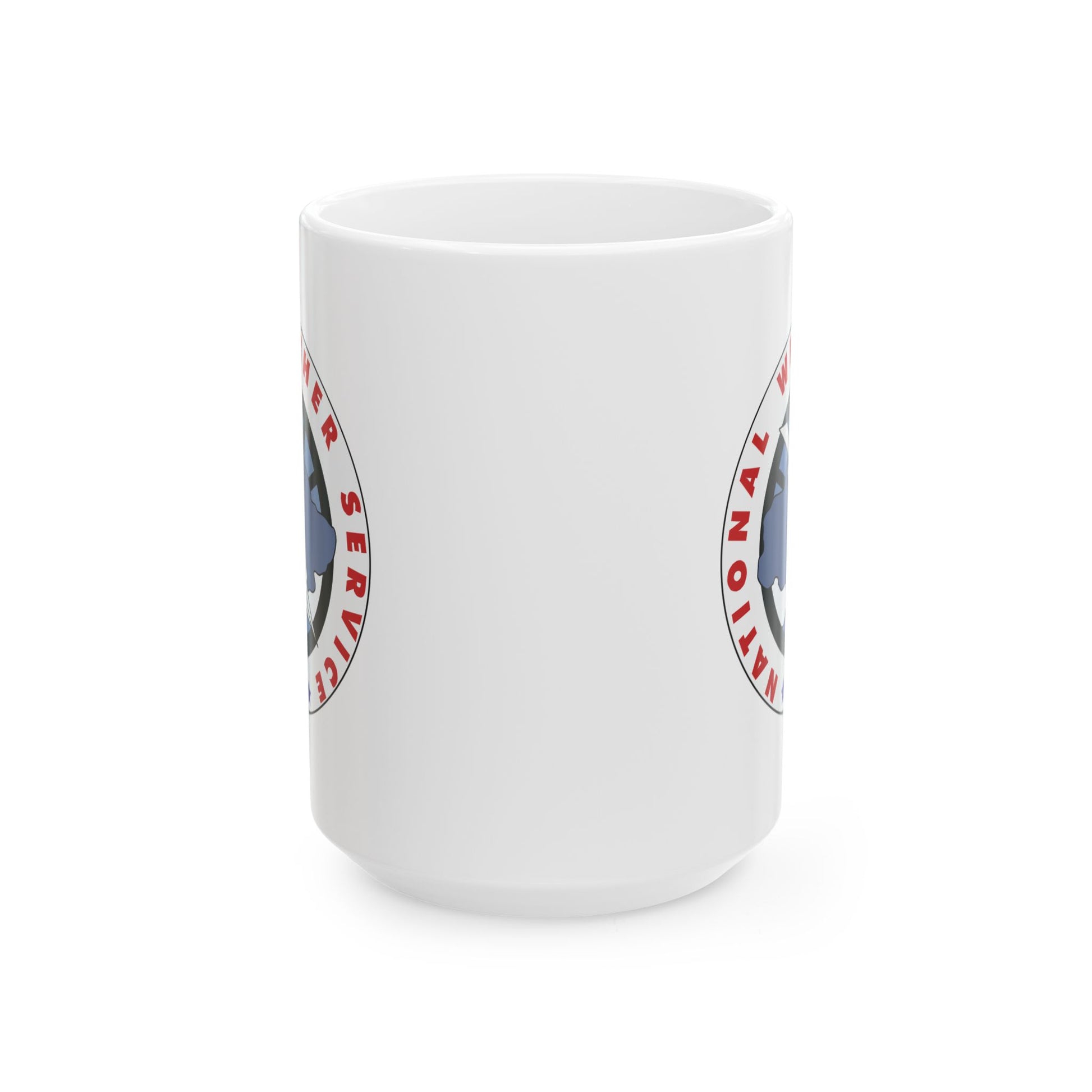 National Weather Service Coffee Mug - Double Sided White Ceramic 15oz by TheGlassyLass.com