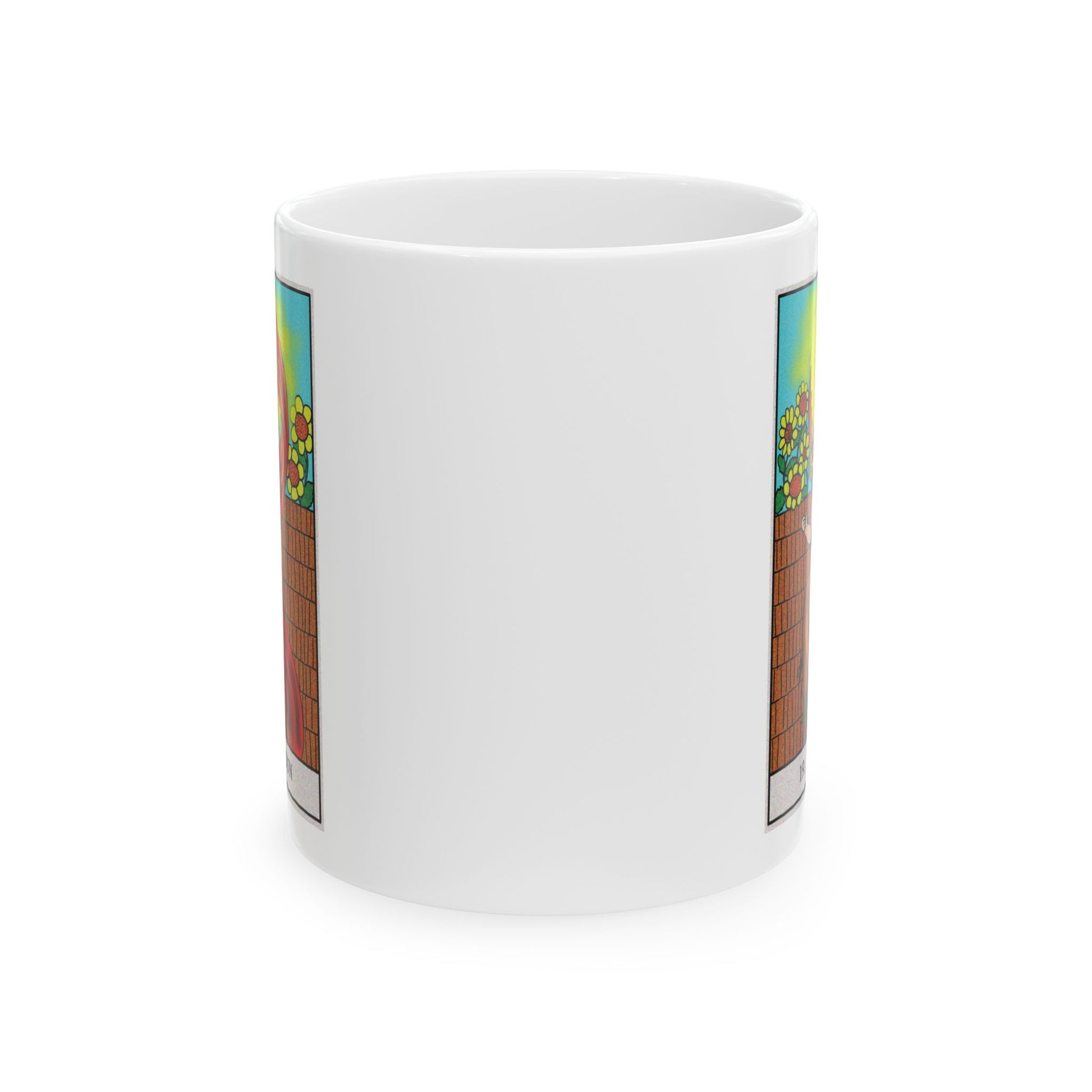 The Sun Tarot Card Coffee Mug - Double Sided Print, White Ceramic, 11oz by TheGlassyLass.com
