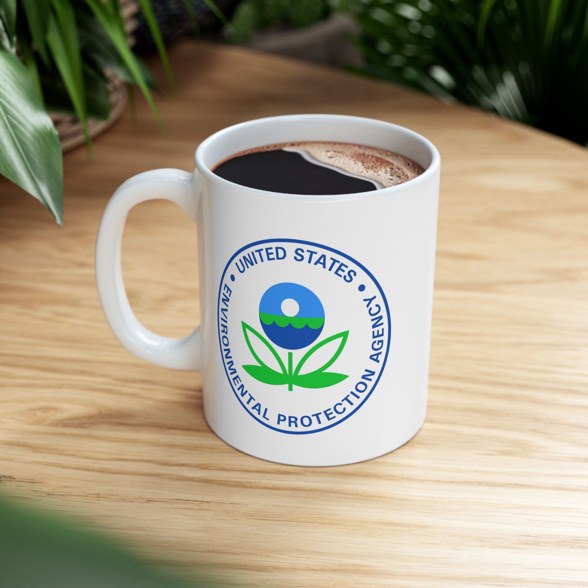 US EPA Coffee Mug - Double Sided White Ceramic 11oz by TheGlassyLass.com