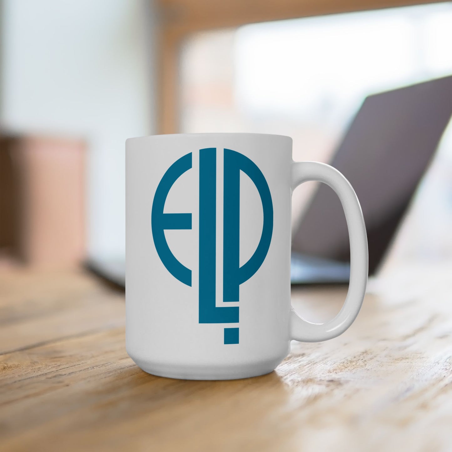 ELP Coffee Mug - Double Sided White Ceramic 15oz by TheGlassyLass.com