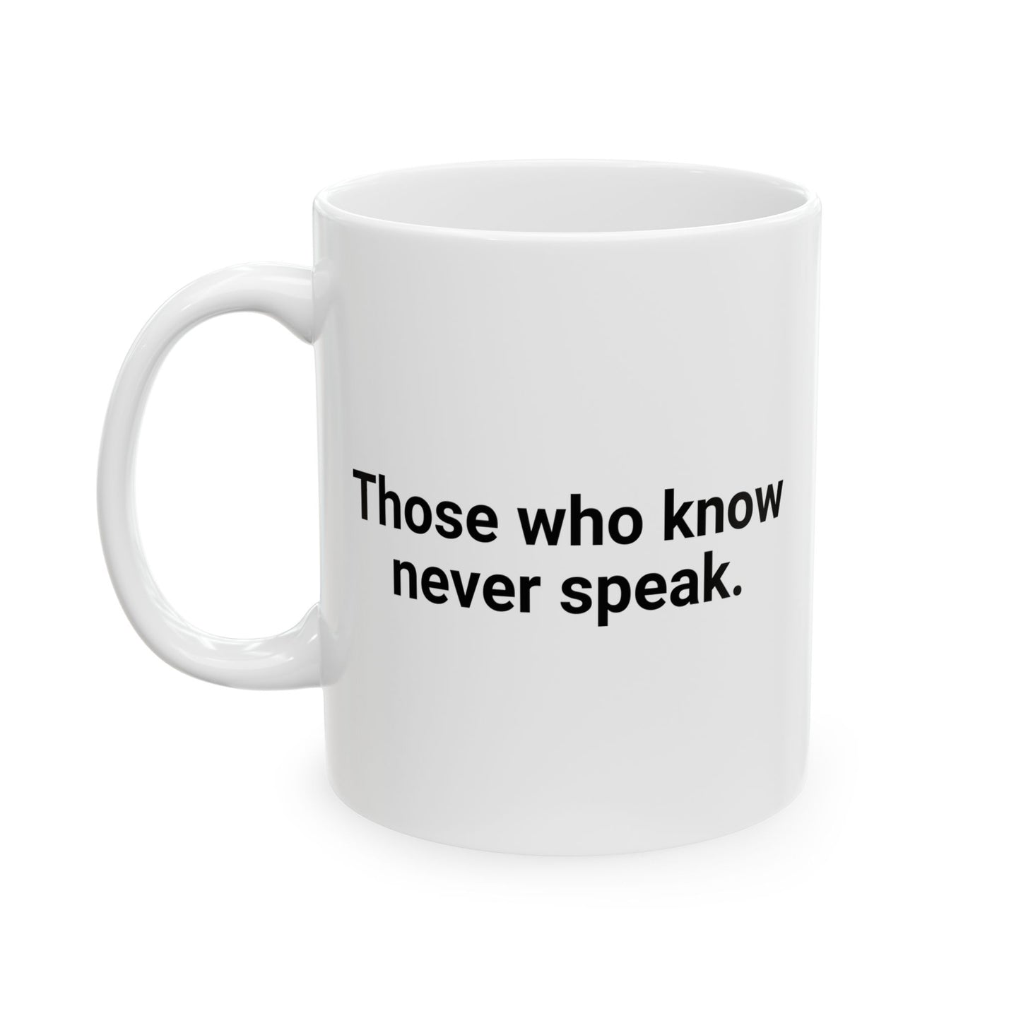 Those Who Speak Coffee Mug - Double Sided White Ceramic 11oz by TheGlassyLass.com