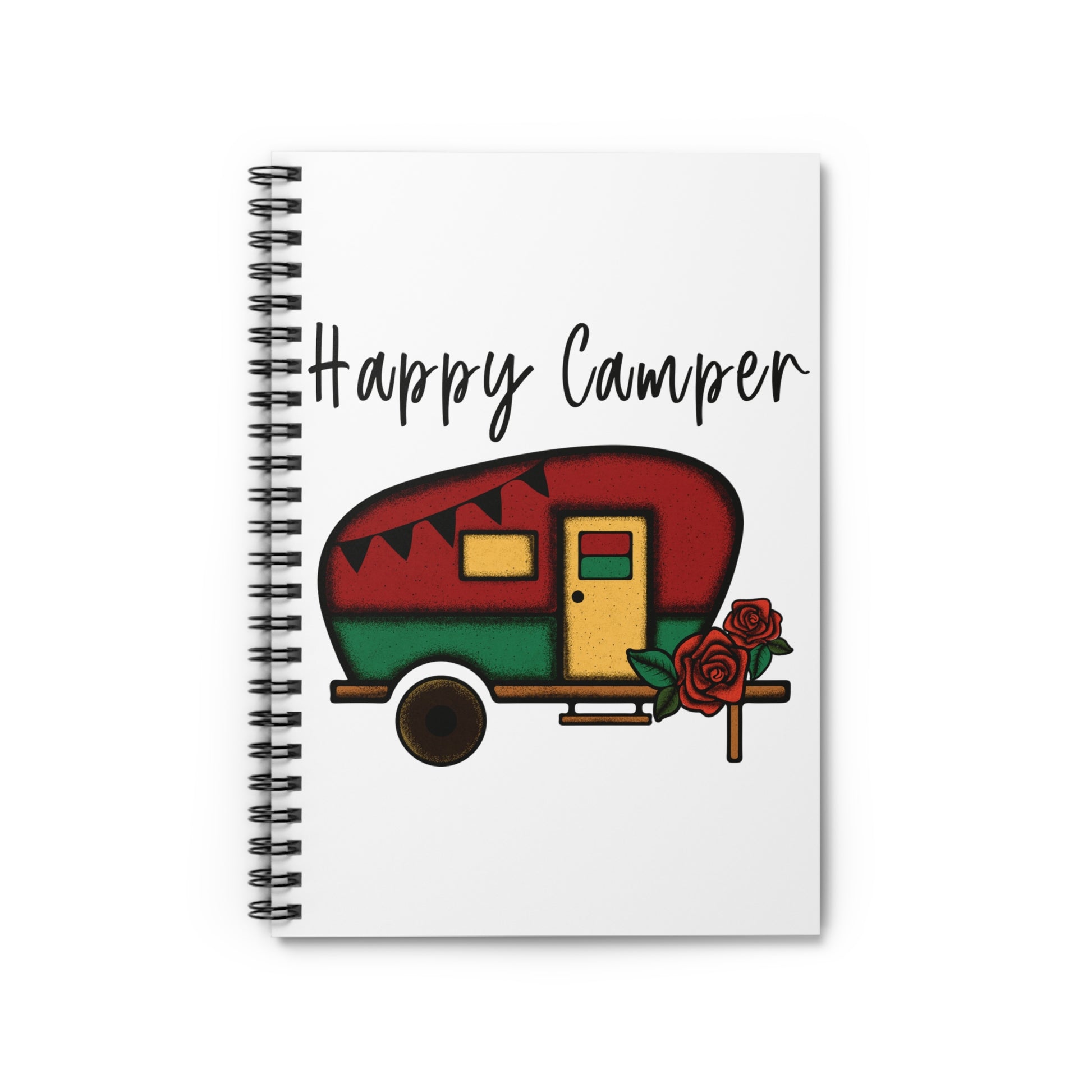 Happy Camper: Spiral Notebook - Log Books - Journals - Diaries - and More Custom Printed by TheGlassyLass