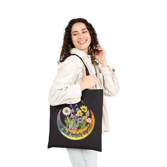 Perfectly Imperfect Tote Bag - Heavyweight 100% Cotton Canvas by TheGlassyLass.com