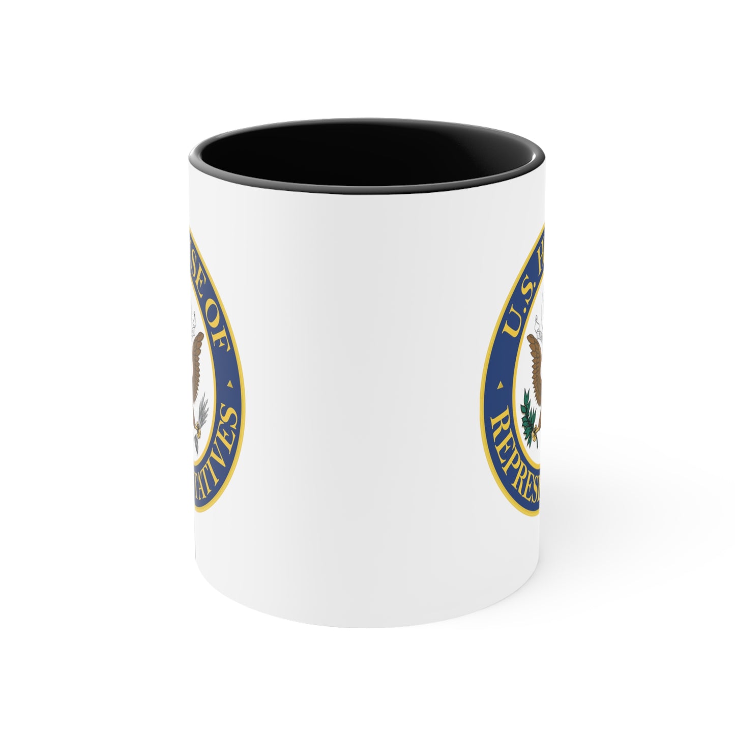 US House of Representatives Coffee Mug - Double Sided Black Accent White Ceramic 11oz by TheGlassyLass.com