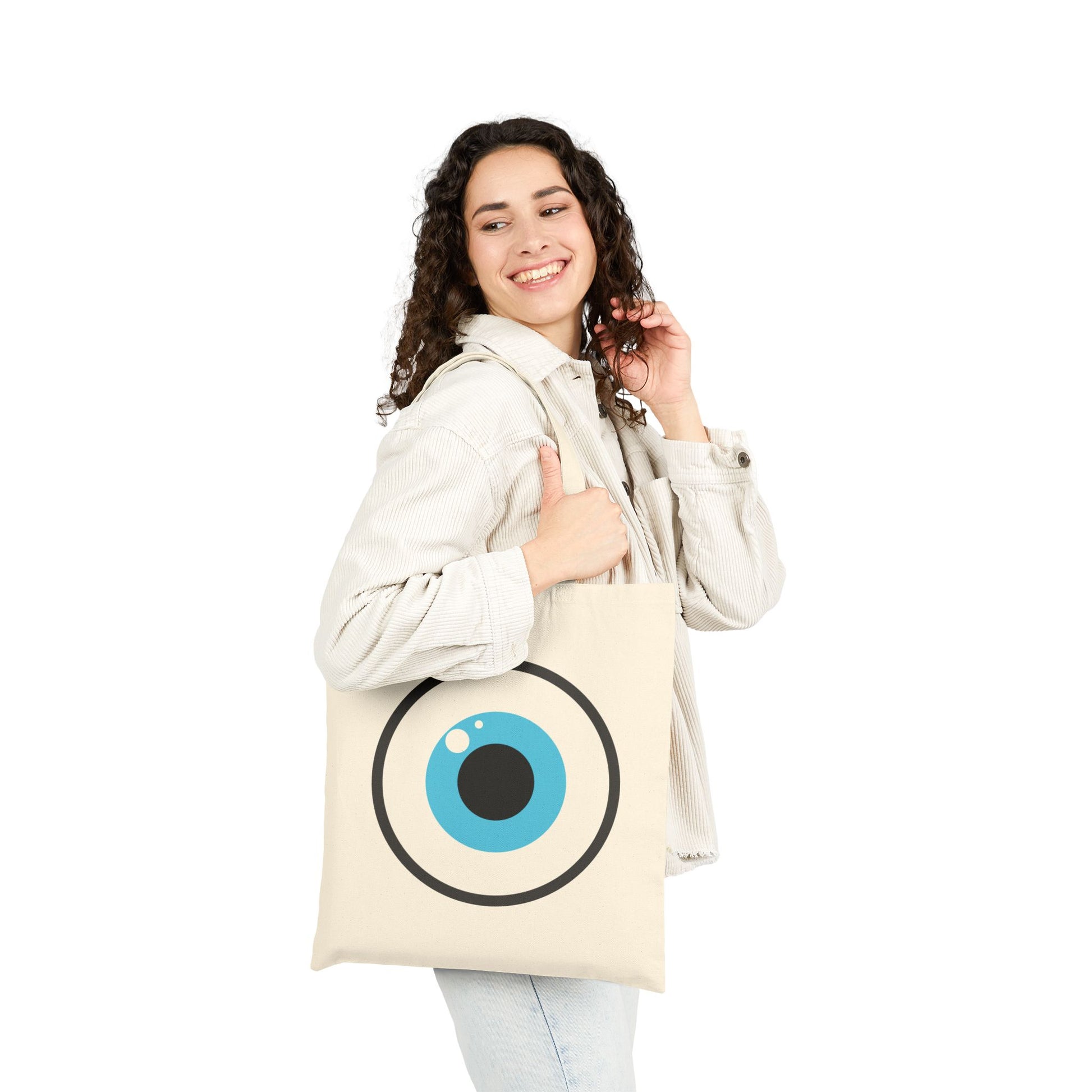 Eye On You Logo Tote Bag - Heavyweight 100% Cotton Canvas by TheGlassyLass.com
