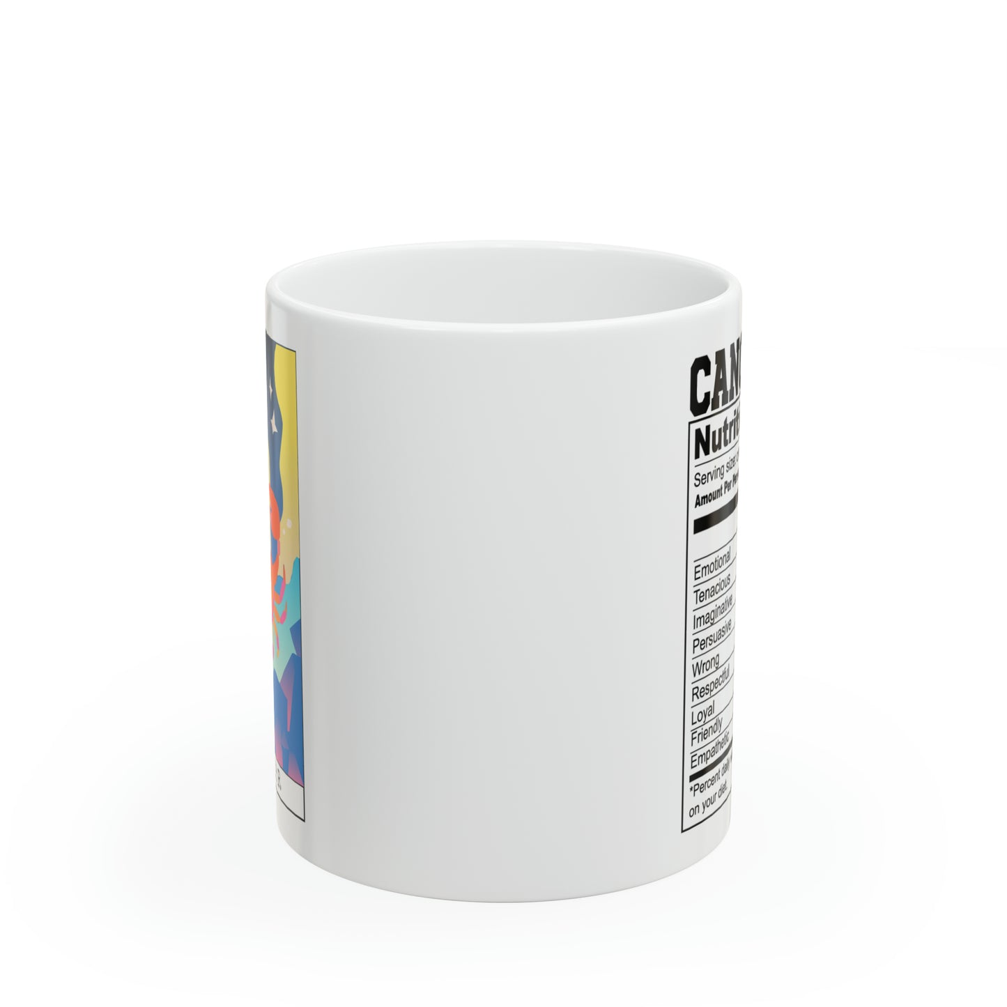 Cancer Tarot Card Coffee Mug - Double Sided 11oz White Ceramic by TheGlassyLass.com