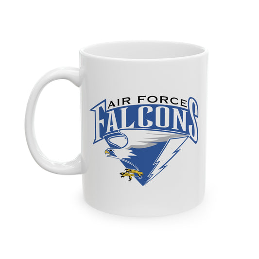 Air Force Falcons - Double Sided White Ceramic Coffee Mug 11oz by TheGlassyLass.com