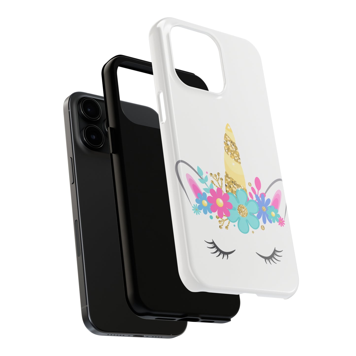 Unicorn Mask: iPhone Tough Case Design - Wireless Charging - Superior Protection - Original Designs by TheGlassyLass.com