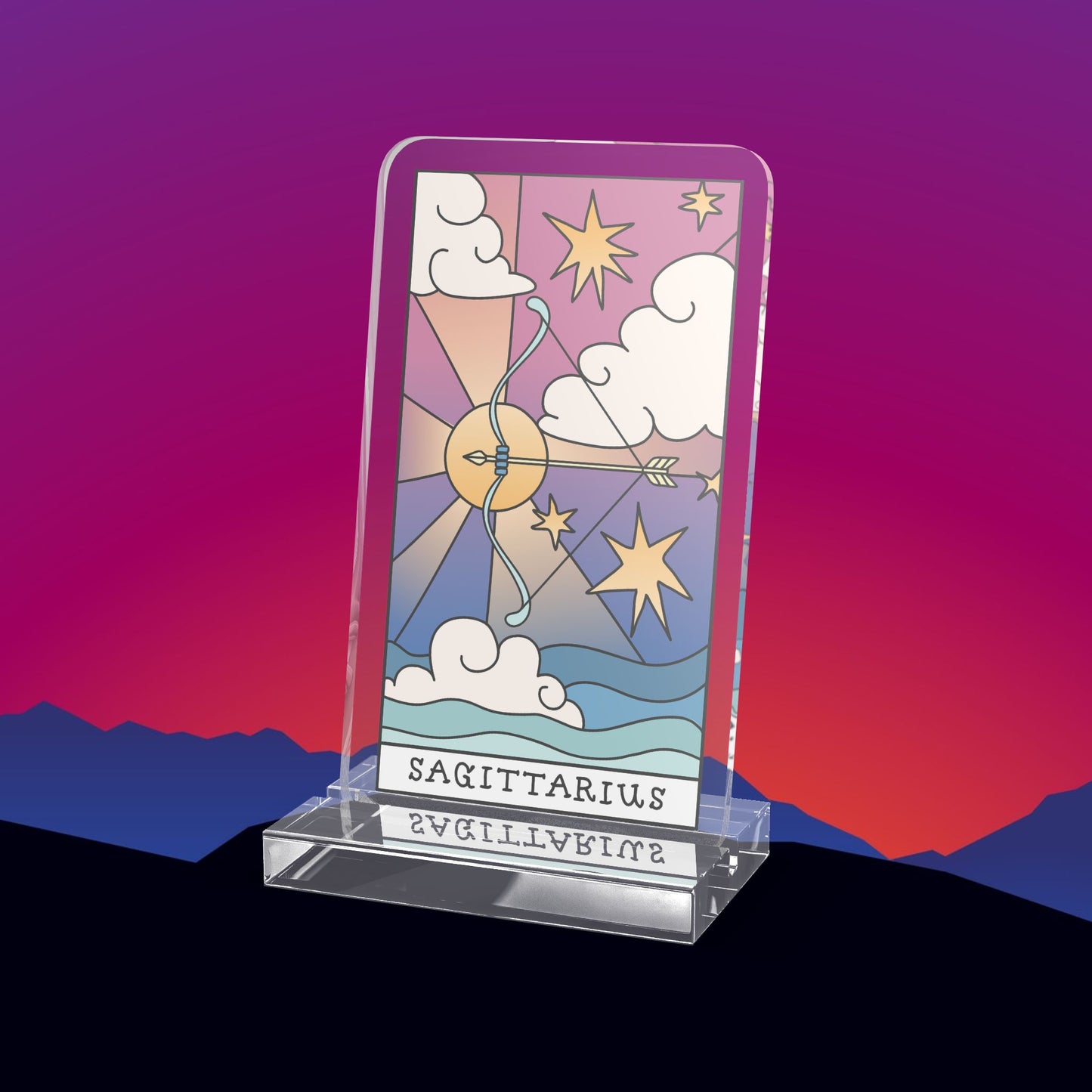 Sagittarius Zodiac Acrylic Standee by TheGlassyLass.com