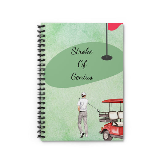 Stroke of Genius: Spiral Notebook - Log Books - Journals - Diaries - and More Custom Printed by TheGlassyLass
