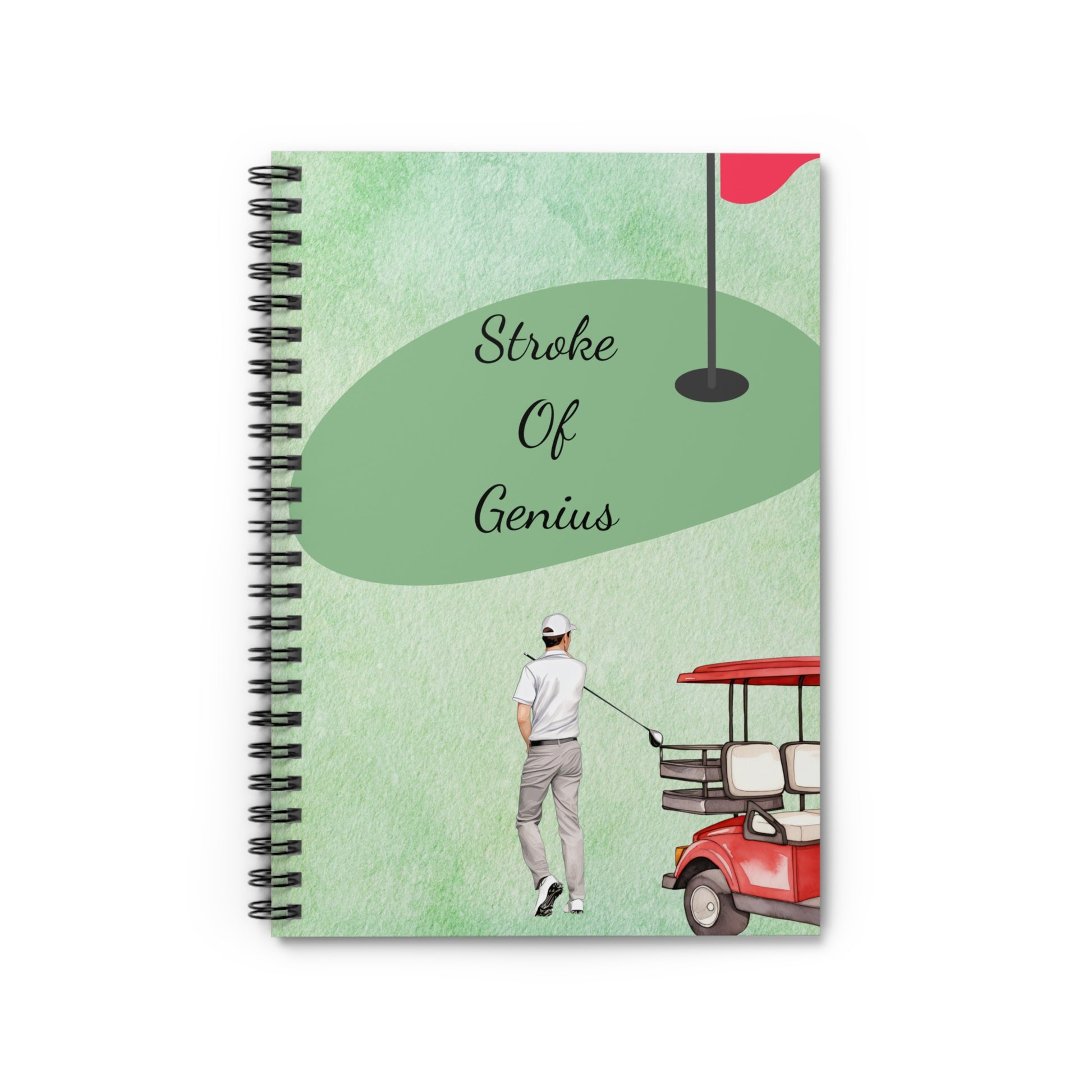 Stroke of Genius: Spiral Notebook - Log Books - Journals - Diaries - and More Custom Printed by TheGlassyLass