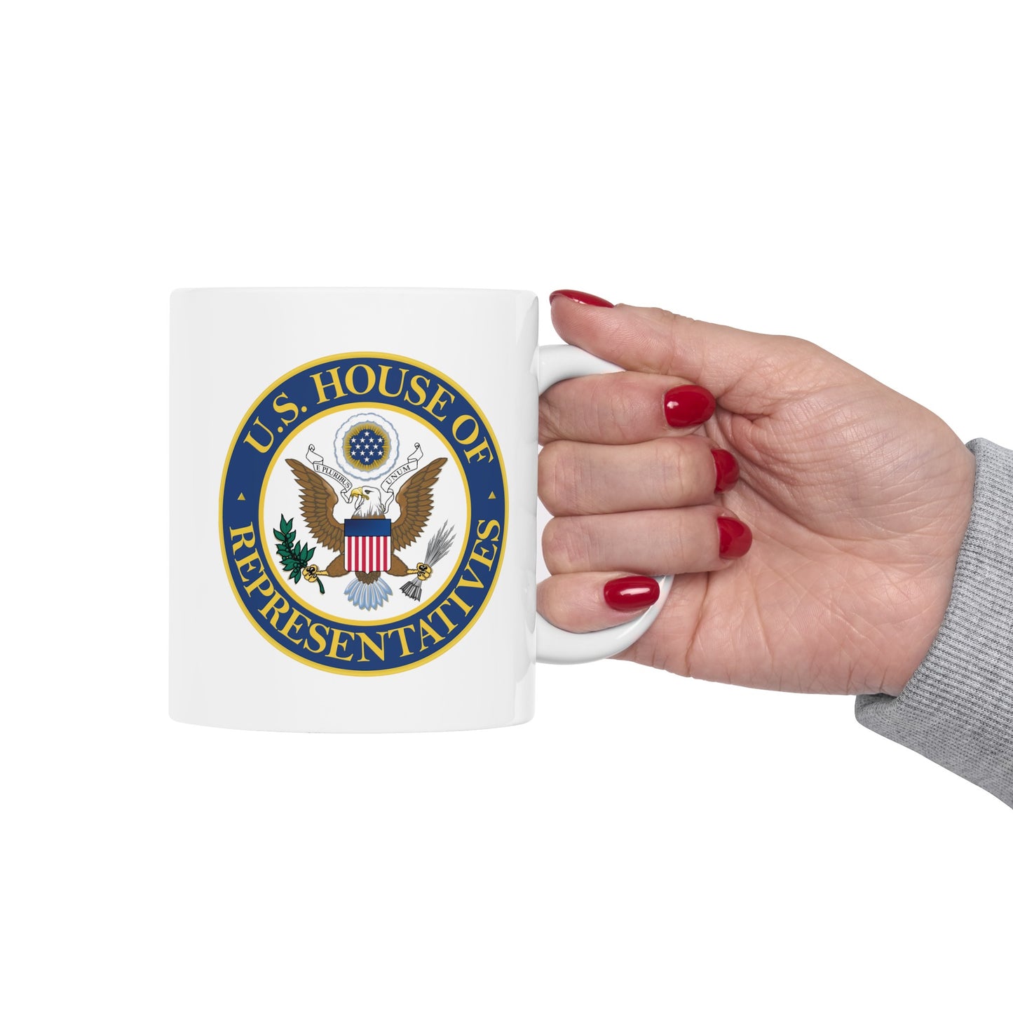 US House of Representatives Coffee Mug - Double Sided White Ceramic 11oz by TheGlassyLass.com