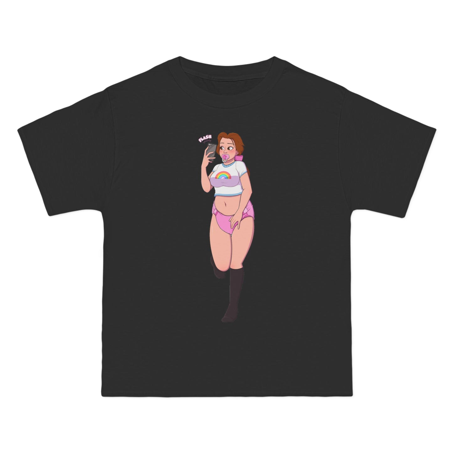 Selfie Time T-Shirt: (Hanes Beefy-T 100% Preshrunk Cotton Custom Printed by TheGlassyLass.com