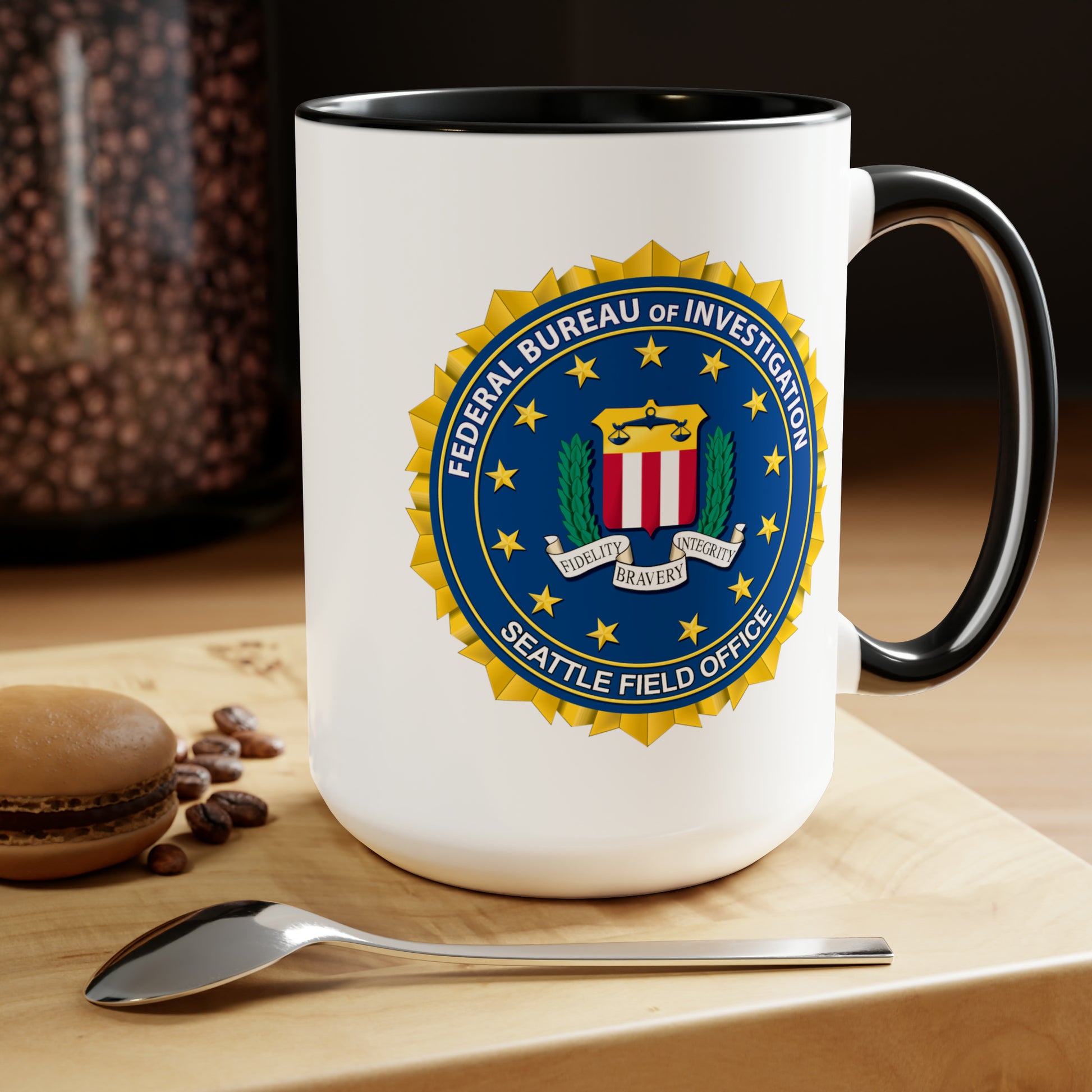 The FBI Seattle Field Office Custom Printed Coffee Mug by TheGlassyLass.com