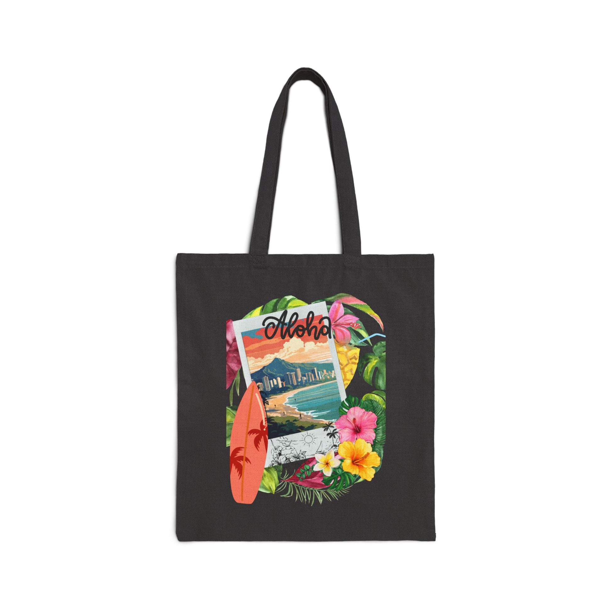 Aloha Hawaii Logo Tote Bag - Heavyweight 100% Cotton Canvas by TheGlassyLass.com