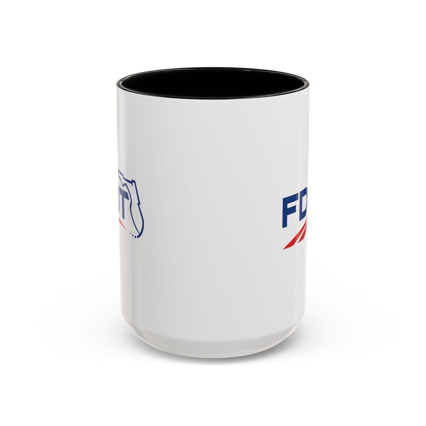 Florida Department of Transportation Coffee Mug - Double Sided Black Accent White Ceramic 15oz by TheGlassyLass.com