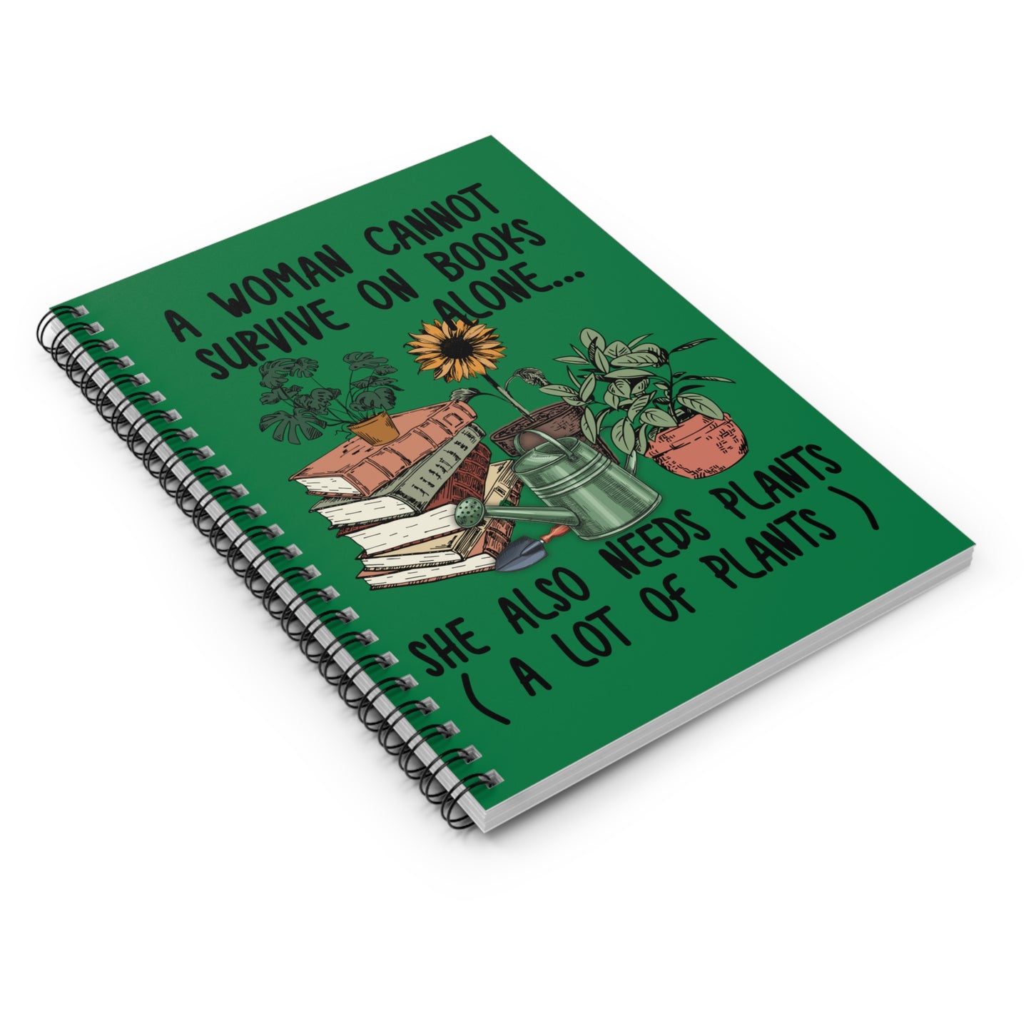 Plants Alone: Spiral Notebook - Log Books - Journals - Diaries - and More Custom Printed by TheGlassyLass.com