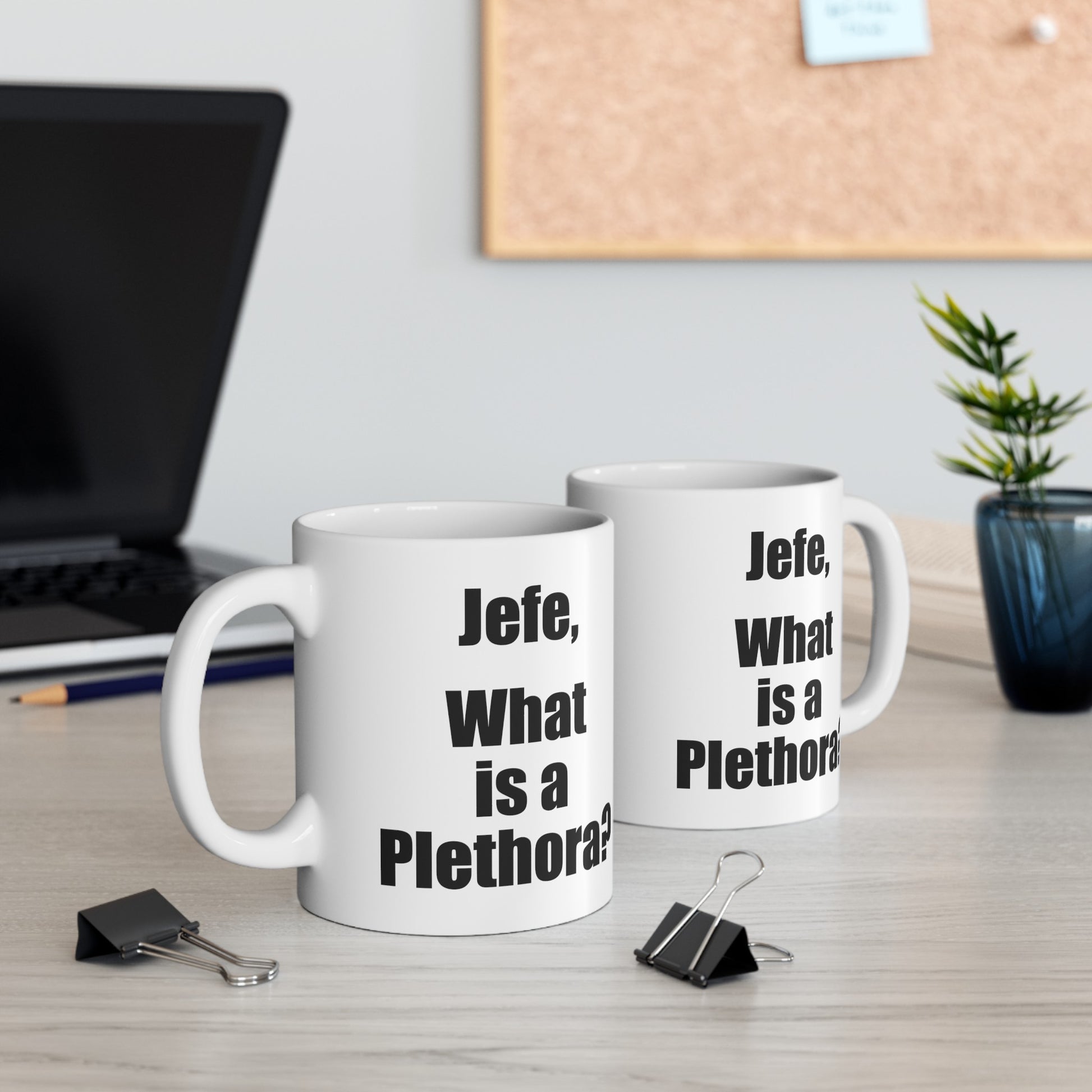 What is a Plethora Coffee Mug - Double Sided White Ceramic 11oz by TheGlassyLass.com