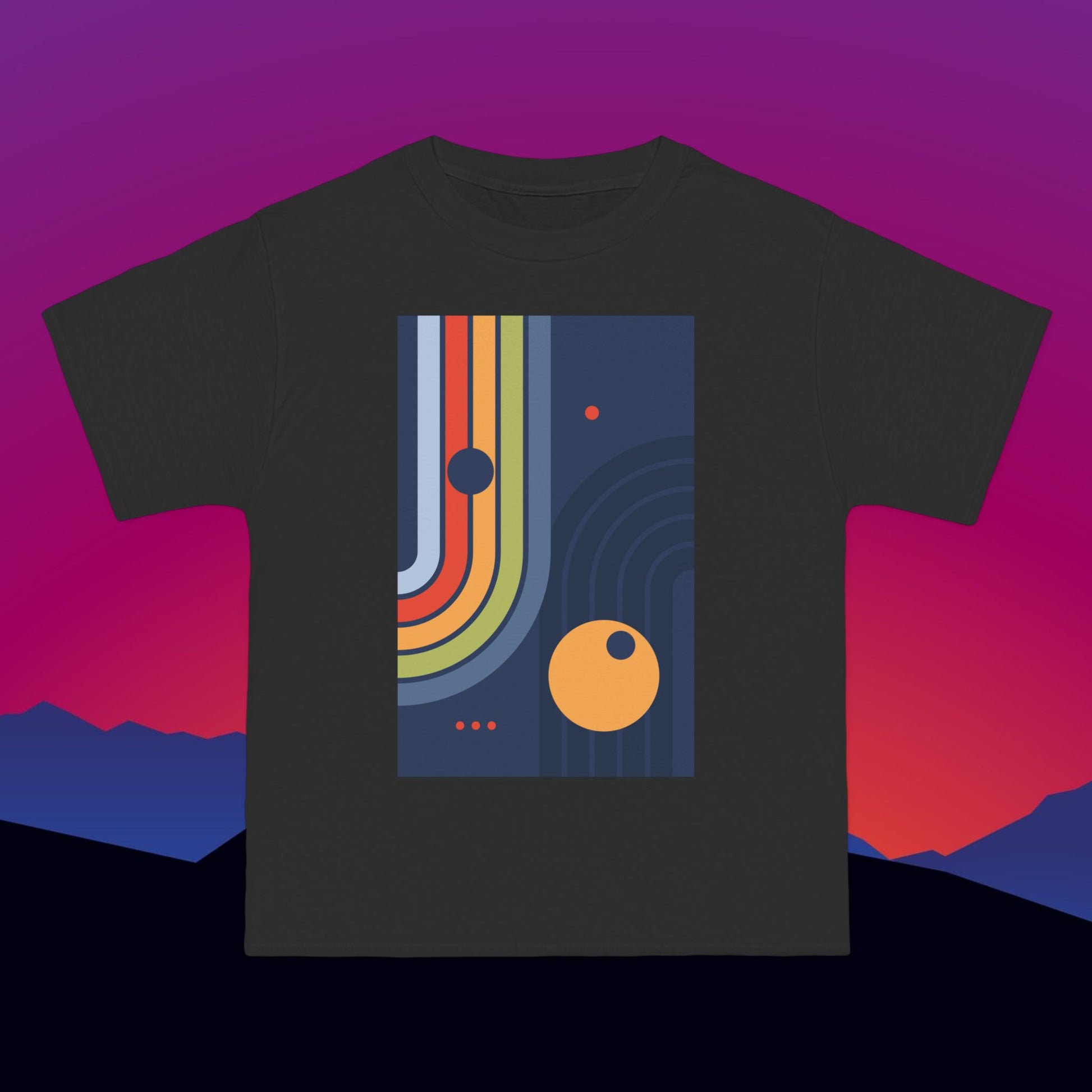 Cosmic Pinball T-Shirt: (Hanes Beefy-T 100% Preshrunk Cotton Custom Printed by TheGlassyLass.com