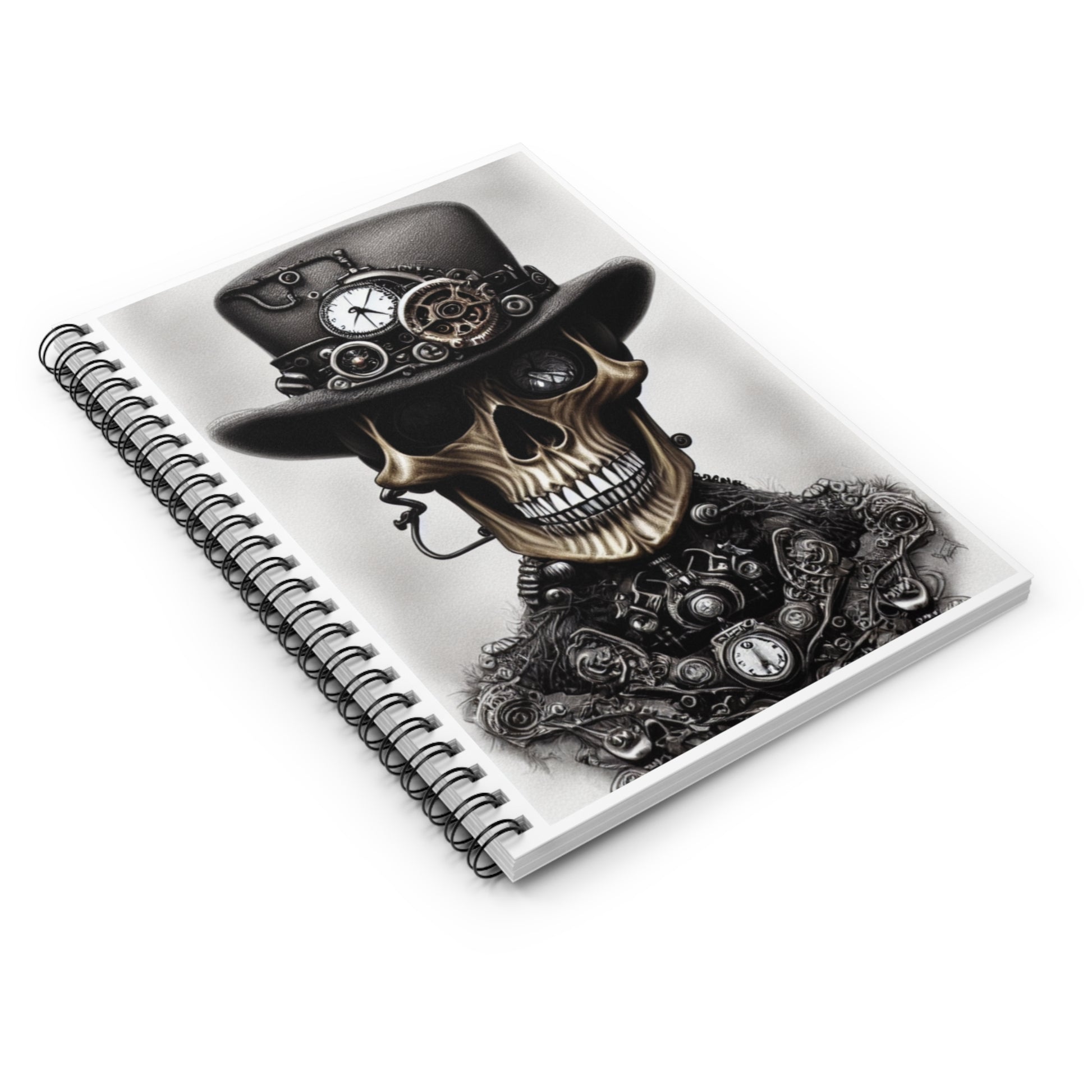 Steampunk Skeleton: Spiral Notebook - Log Books - Journals - Diaries - and More Custom Printed by TheGlassyLass.com