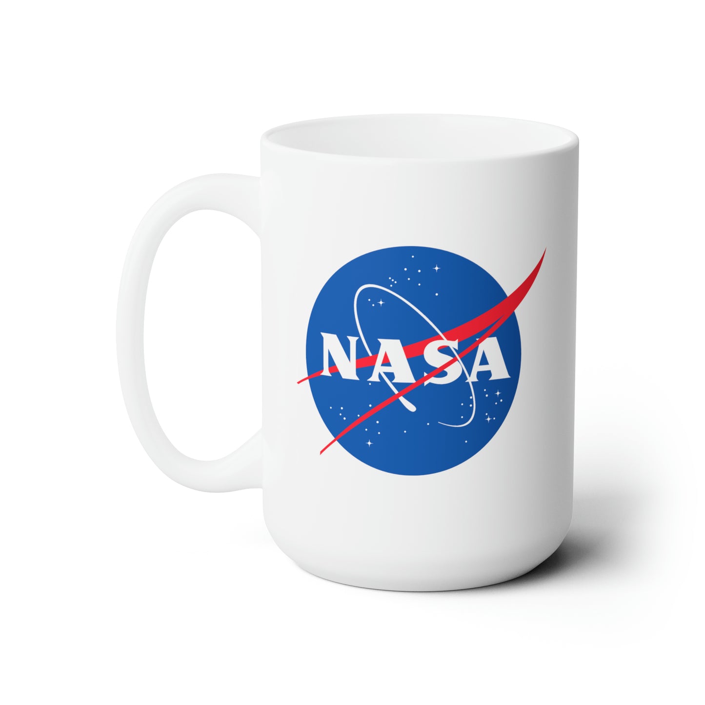 NASA Seal Coffee Mug - Double Sided White Ceramic 15oz by TheGlassyLass.com