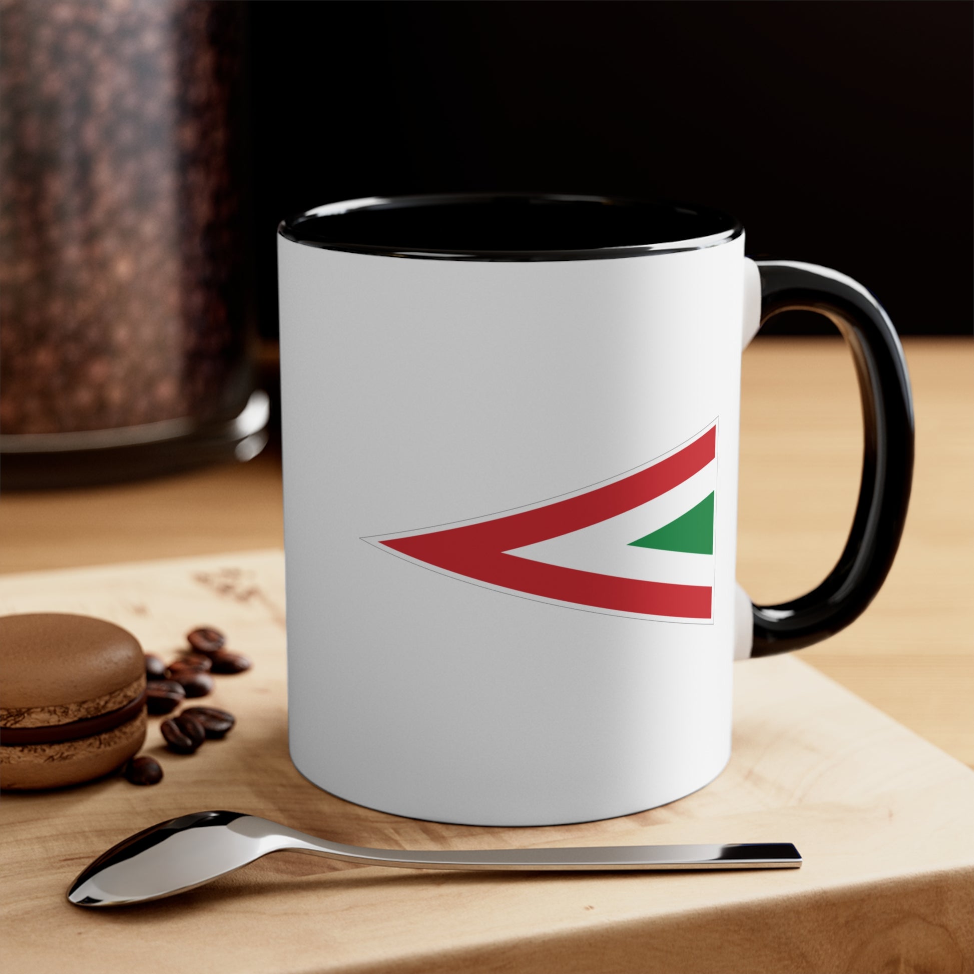 Hungarian Air Force Roundel Coffee Mug - Double Sided Black Accent Ceramic 11oz - by TheGlassyLass.com