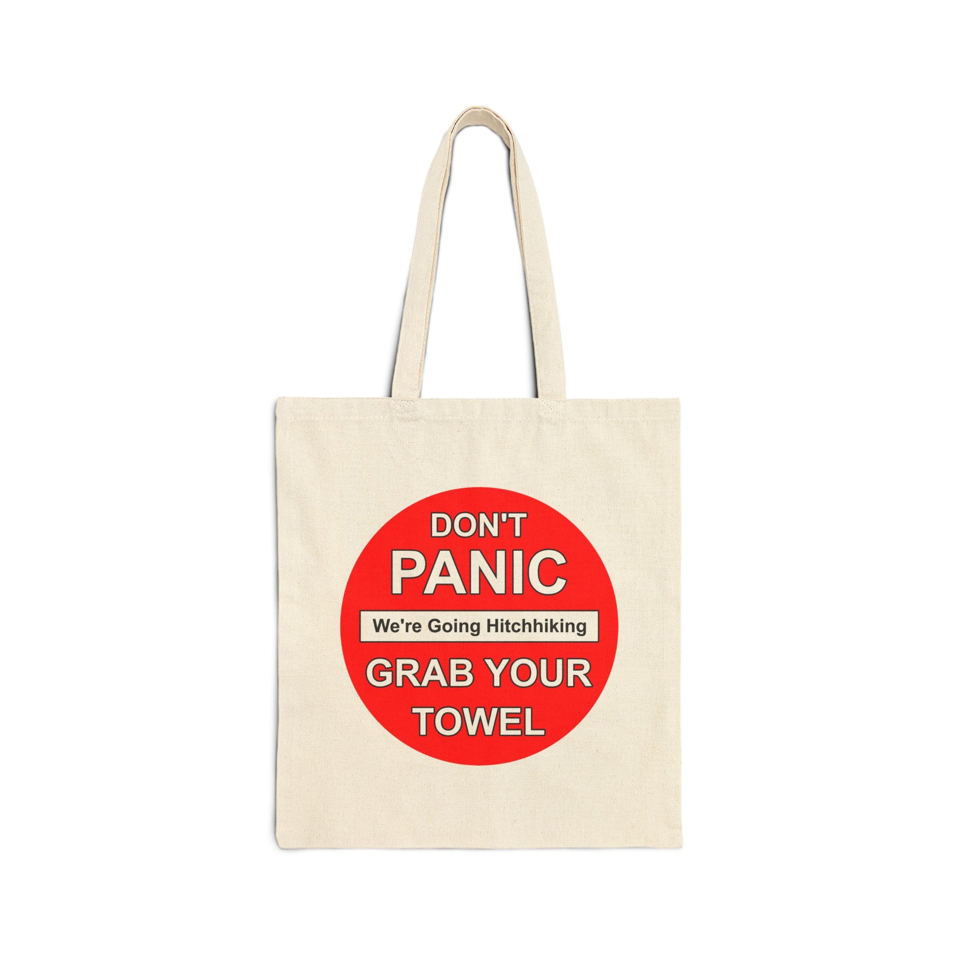 Don't Panic Tote Bag - Heavyweight 100% Cotton Canvas by TheGlassyLass.com