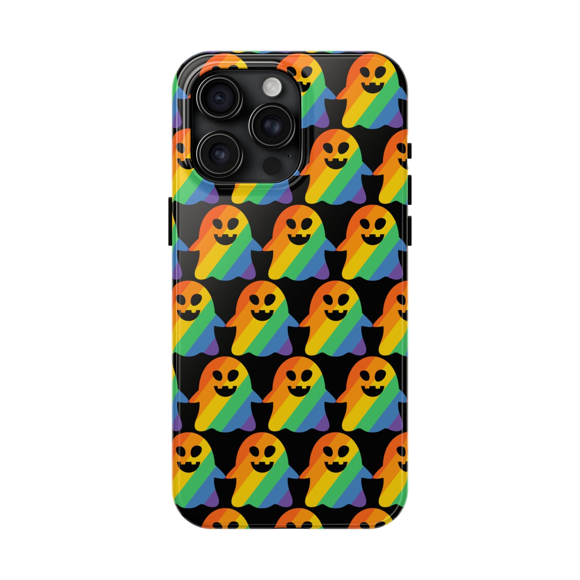 Ghost of Rainbow Pride: iPhone Tough Case Design - Wireless Charging - Superior Protection - Original Designs by TheGlassyLass.com