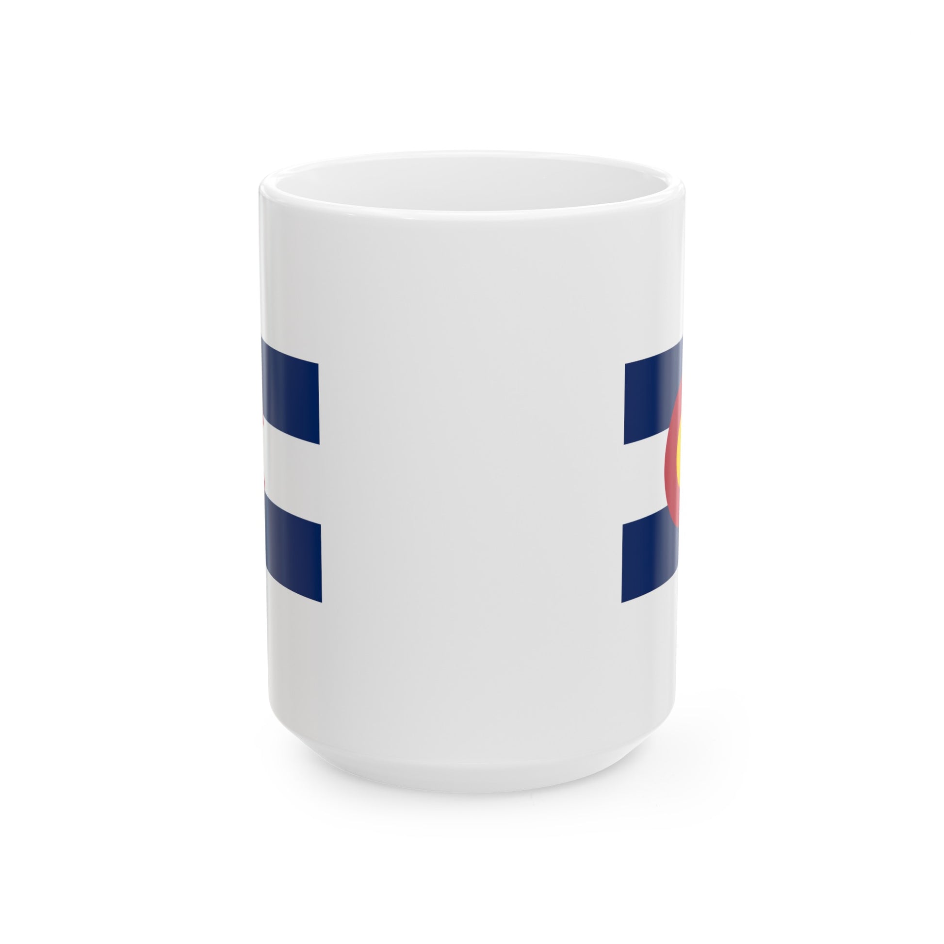 Colorado State Flag - Double Sided White Ceramic Coffee Mug 15oz by TheGlassyLass.com