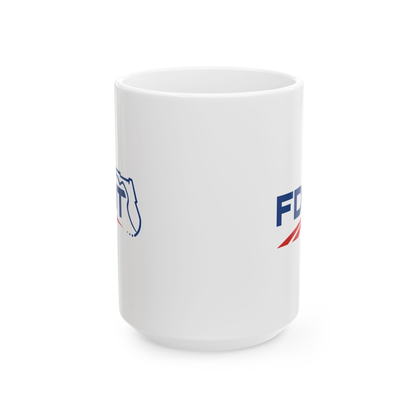 Florida Department of Transportation Coffee Mug - Double Sided White Ceramic 15oz by TheGlassyLass.com