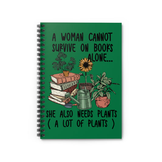 Plants Alone: Spiral Notebook - Log Books - Journals - Diaries - and More Custom Printed by TheGlassyLass.com
