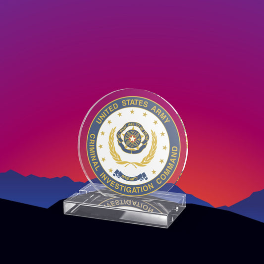 United States Army Criminal Investigation Command Acrylic Standee by TheGlassyLass.com