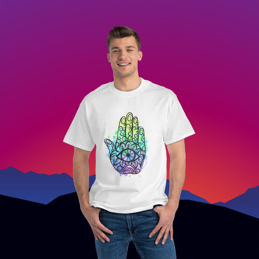 3rd Eye Chakra T-Shirt: (Hanes Beefy-T 100% Preshrunk Cotton Custom Printed by TheGlassyLass.com